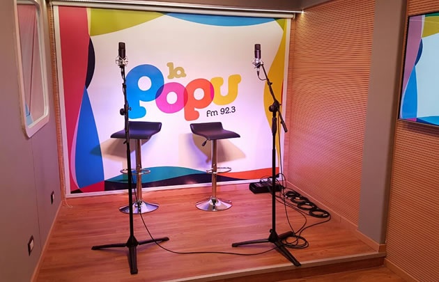 Los nuevos estudios de Radio Popular.