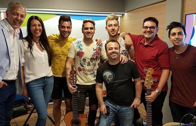 Lisandro Márquez y Daniel Guardia en los nuevos estudios de La Popu.