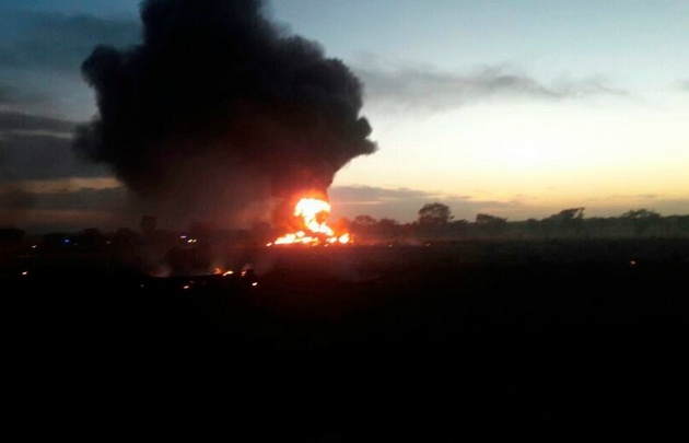 La explosión se vio desde varios kilómetros (Foto @MauricioPCN19).