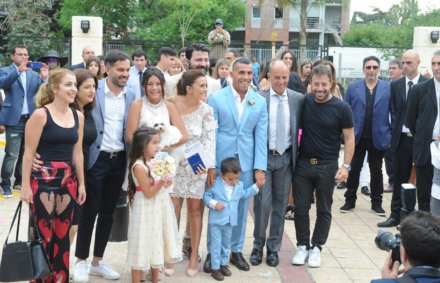 Carlos Tevez y Vanesa Mansilla dieron el sí.