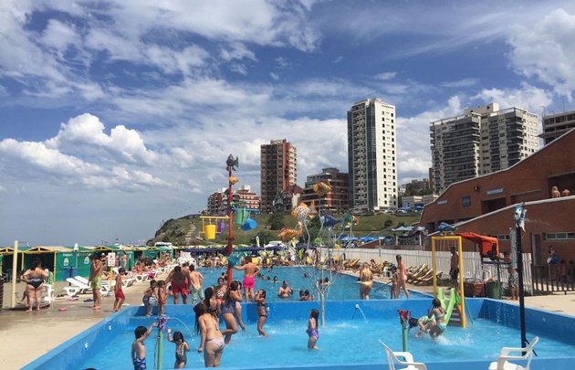 El balneario Alfonsina, uno de los más elegidos en Mar del Plata.