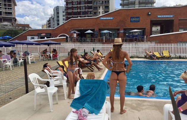El balneario Alfonsina, uno de los más elegidos en Mar del Plata.