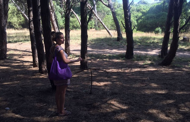 Juan Pablo Viola visitó el Bosque Energético.