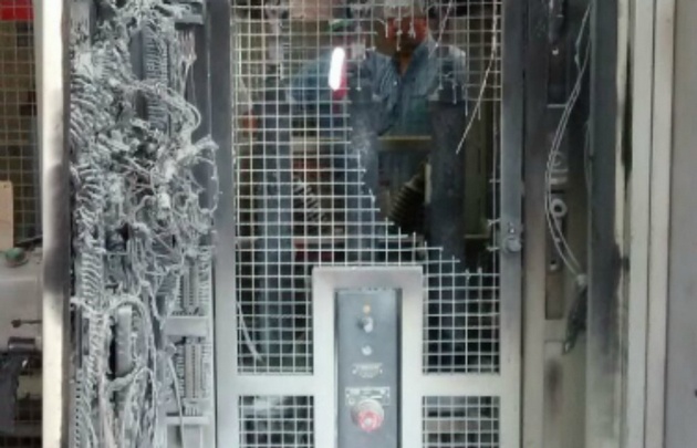 El animal murió calcinado en las instalaciones de la central de energía.