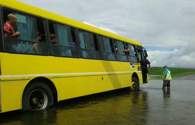 El rescate fue en la autopista Rosario-Buenos Aires, a la altura de Theobald.