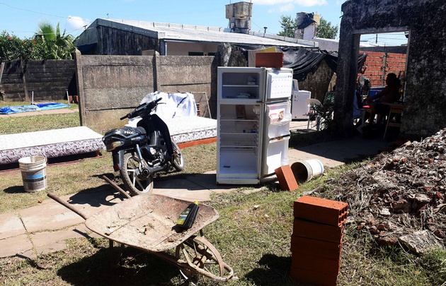 Por la lluvia,1000 familias perdieron todo en Arroyo Seco.