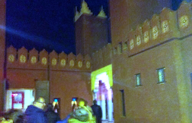 La muralla que rodea al castillo.