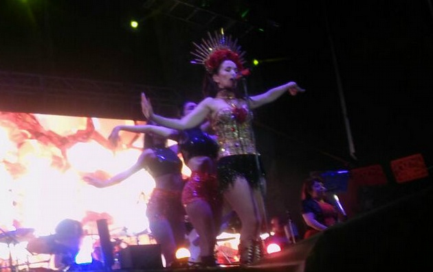 Natalia Oreiro homenajeó a Gilda en Mar del Plata.