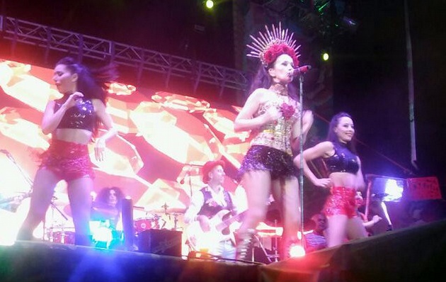 Natalia Oreiro homenajeó a Gilda en Mar del Plata.