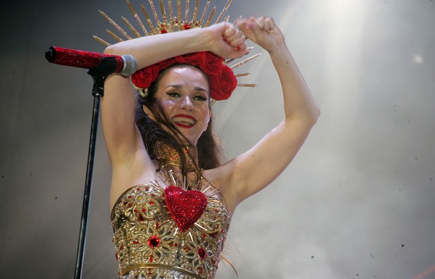 Natalia Oreiro homenajeó a Gilda en Mar del Plata.