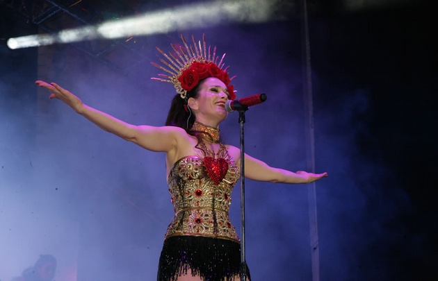 Natalia Oreiro homenajeó a Gilda en Mar del Plata.