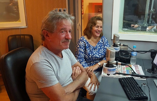 Pablo Alarcón y Lucía Galán en 