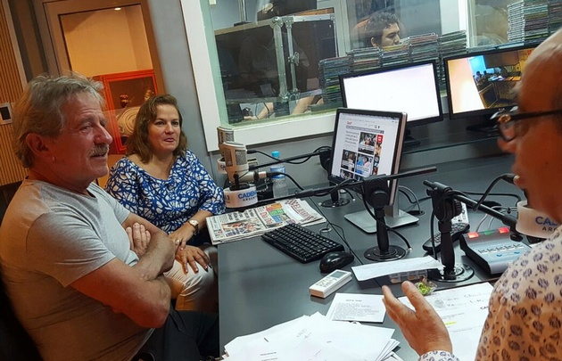 Pablo Alarcón y Lucía Galán en 