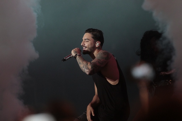 Maluma puso a bailar a todos los presentes en el Anfiteatro. 