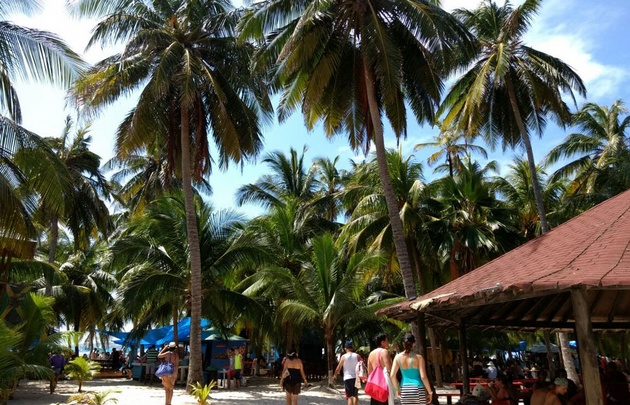 Yeny Ortega llegó a Johnny Cay, un islote ubicado a un kilómetro y medio de San Andrés