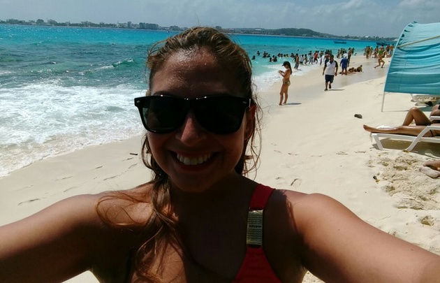 Yeny Ortega llegó a Johnny Cay, un islote ubicado a un kilómetro y medio de San Andrés