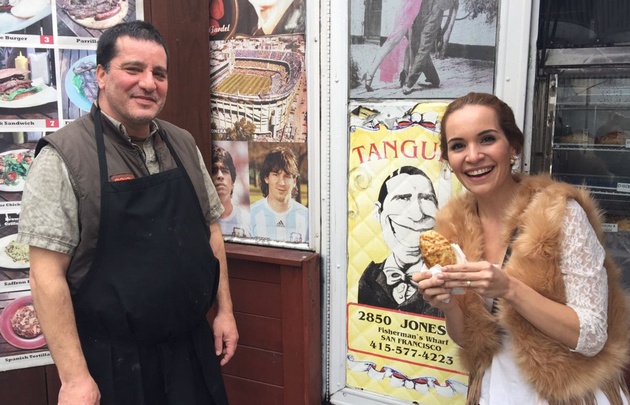 Agustina visitó una parrilla argentina en pleno San Francisco.