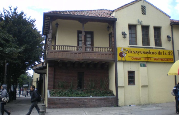 ''El Desayunadero de la 42'', un clásico en Bogotá.