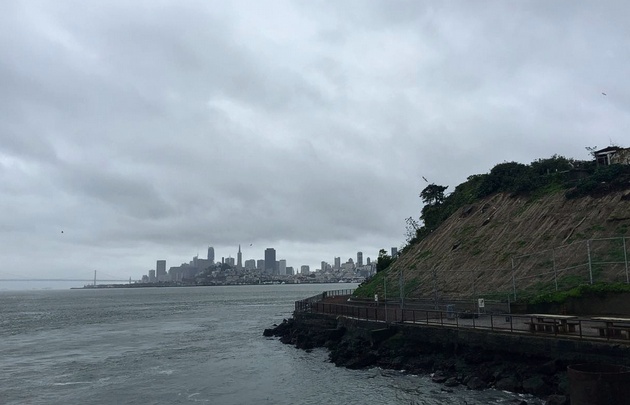 Agustina Vivanco recorrió la ex cárcel de Alcatraz en San Francisco.