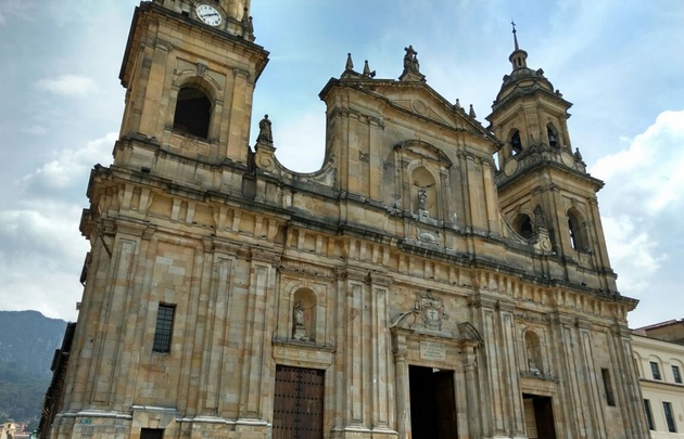 La iglesia catedral de Bogotá.