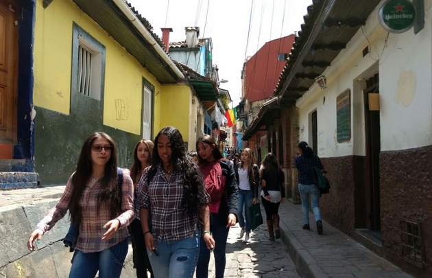 FOTO: Barrio La Candelaria, en el centro antiguo de Bogotá.