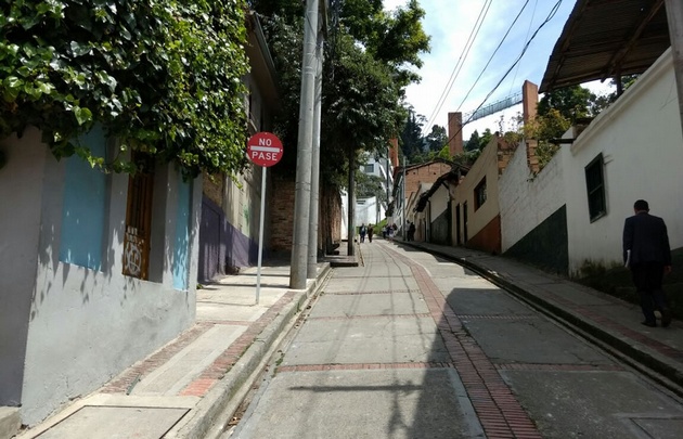 Barrio La Candelaria, en el centro antiguo de Bogotá.