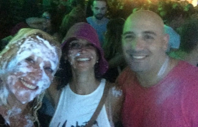 Celeste Benecchi en el festejo de Carnaval.