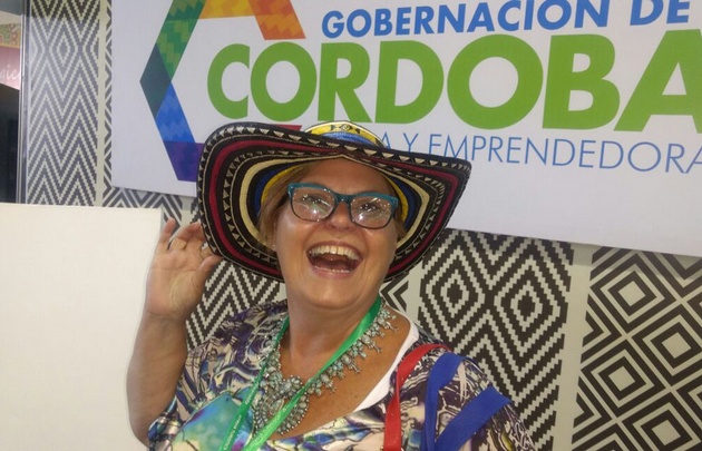 María Eugenia Pasquiali en la Feria Internacional de Turismo. 