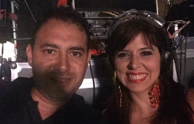 Raúl Monti y Geo Monteagudo en la cobertura de Cadena 3. 