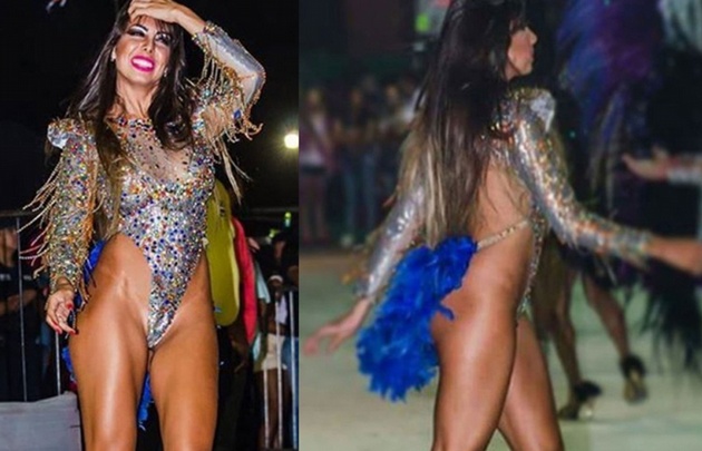 Gisela Ramíerez Méndez se robó las miradas de Maradona en Corrientes.