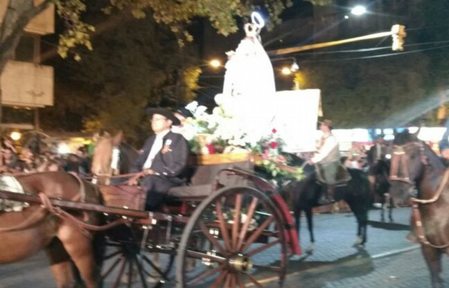 La Virgen de la Carrodilla en la Vía Blanca de las reinas.