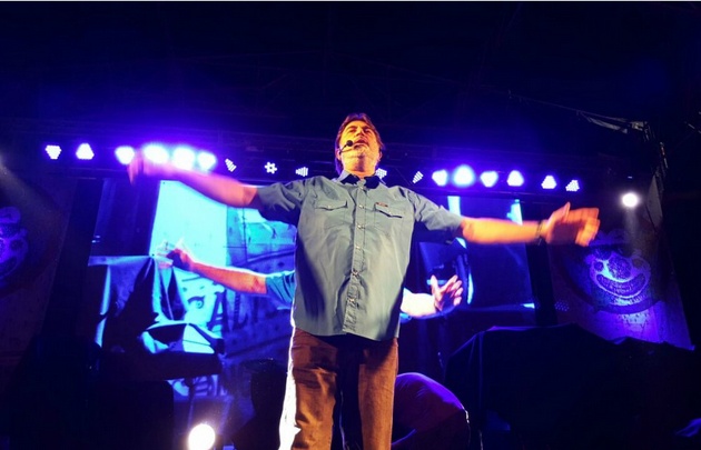 El Flaco Pailos divirtió a todos en el Parque Sarmiento