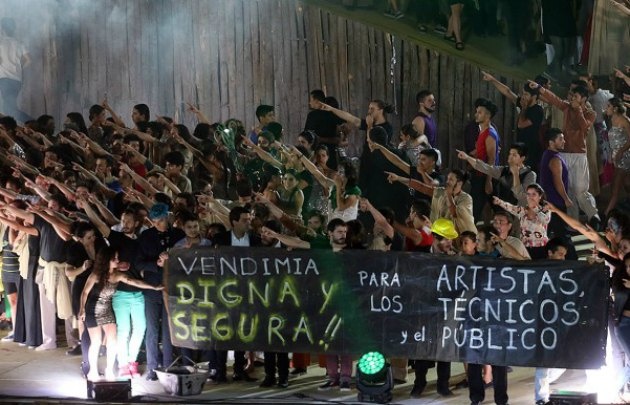 Los artistas expresaron su enojo en el escenario (Foto: Pachy Reynoso-MDZ)