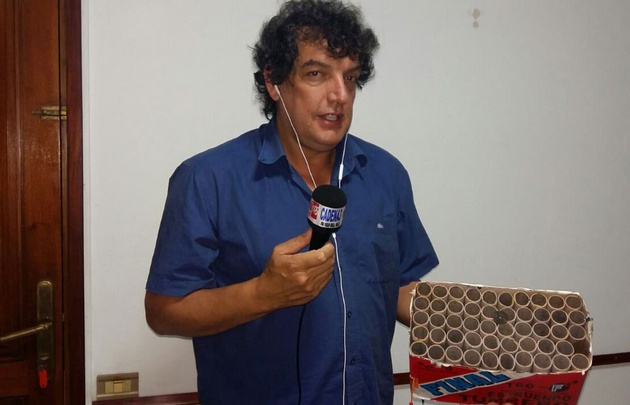 La bomba de estruendo causó pánico entre los vecinos.