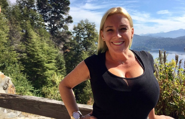 Celeste conoció el Lago Espejo.