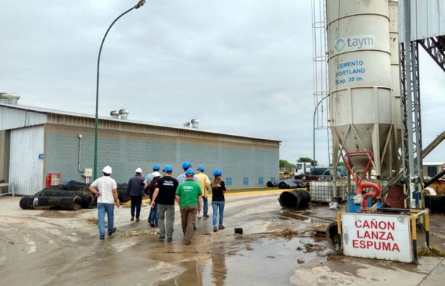 Inspección en la planta Taym.