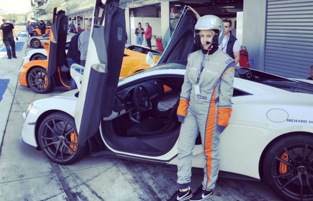 Wanda Nara probó el nuevo McLaren 720S