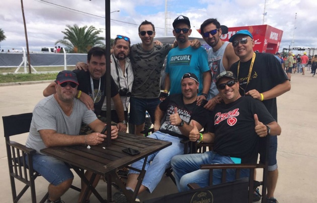 Algunos de los fanáticos del Moto GP.