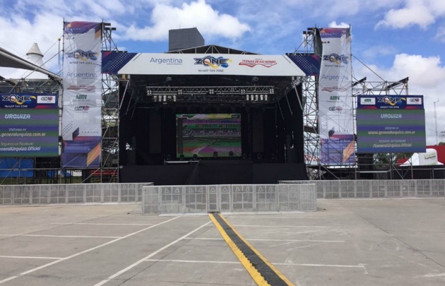 El lugar donde se presentarán los artistas.