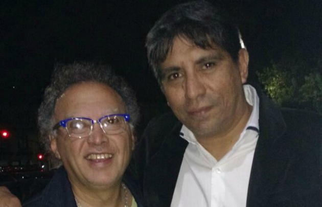 Orlando Morajes junto a 