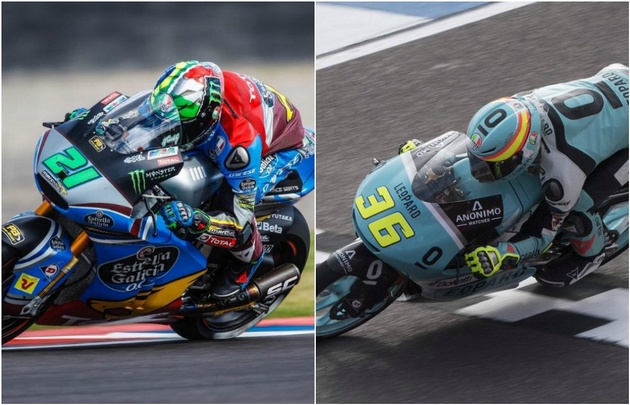 Morbidelli y Mir se consagraron en Moto2 y Moto3.