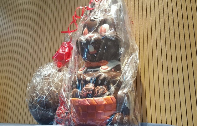 Conejo y huevos que regala 