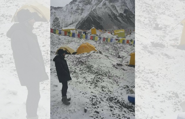 Primer campamento, a 6 mil metros de altura. 