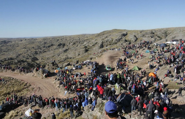 Una multitud asistió al tramo El Cóndor-Copina.