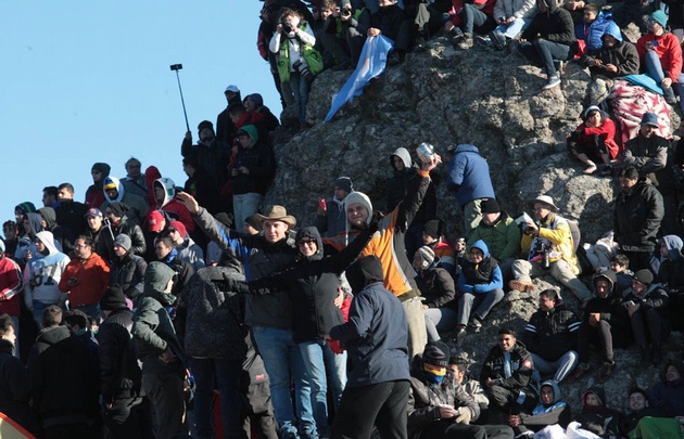Una multitud asistió al tramo El Cóndor-Copina.