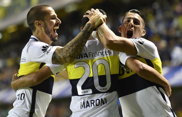 Benedetto y Maroni marcaron los goles del triunfo auriazul.