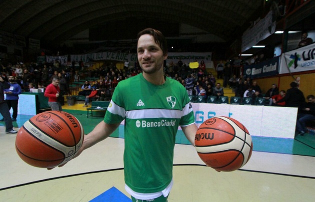 Bruno Lábaque, en su último partido como profesional.