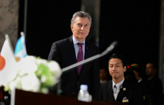 Macri en el Foro Económico Japón-Argentina.