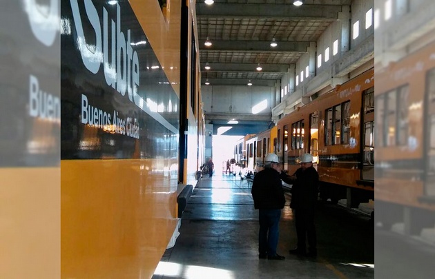 Rony recorrió la planta de Benito Roggio ferroindustrial
