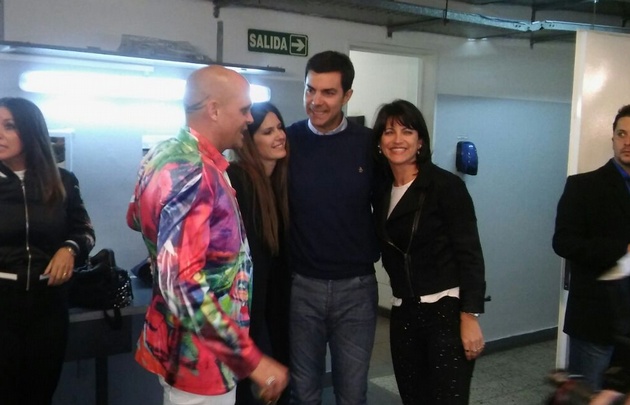 Urtubey y Macedo estuvieron en el show de Los Tekis.